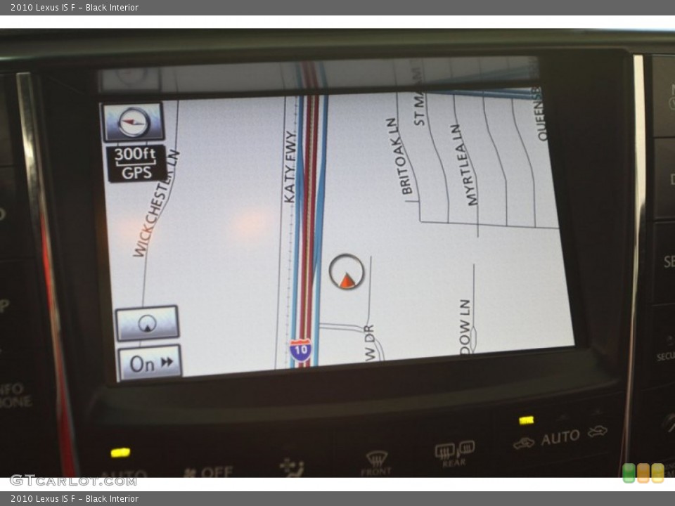Black Interior Navigation for the 2010 Lexus IS F #81265740