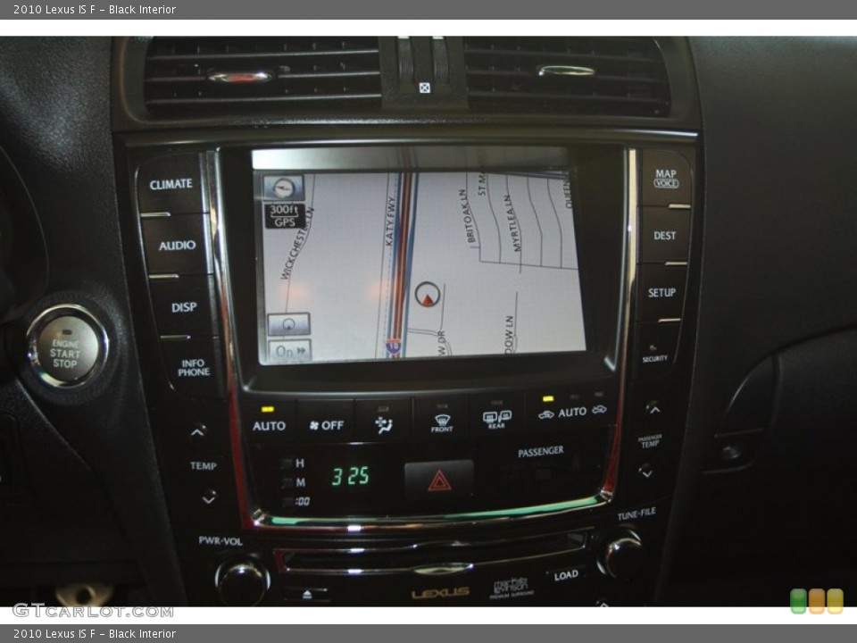 Black Interior Controls for the 2010 Lexus IS F #81265783