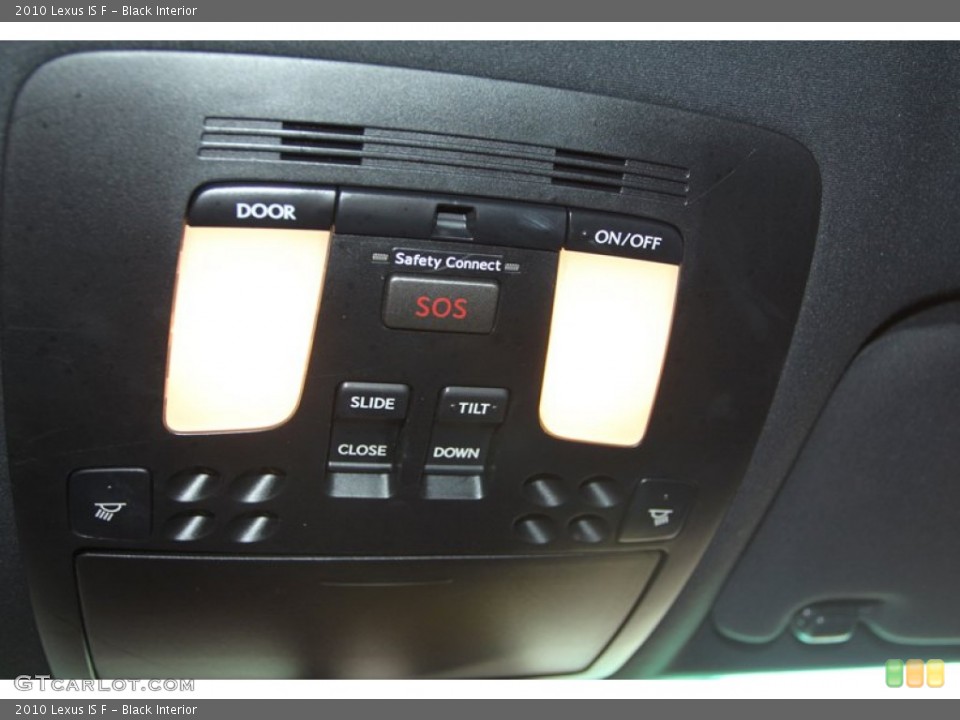 Black Interior Controls for the 2010 Lexus IS F #81265922