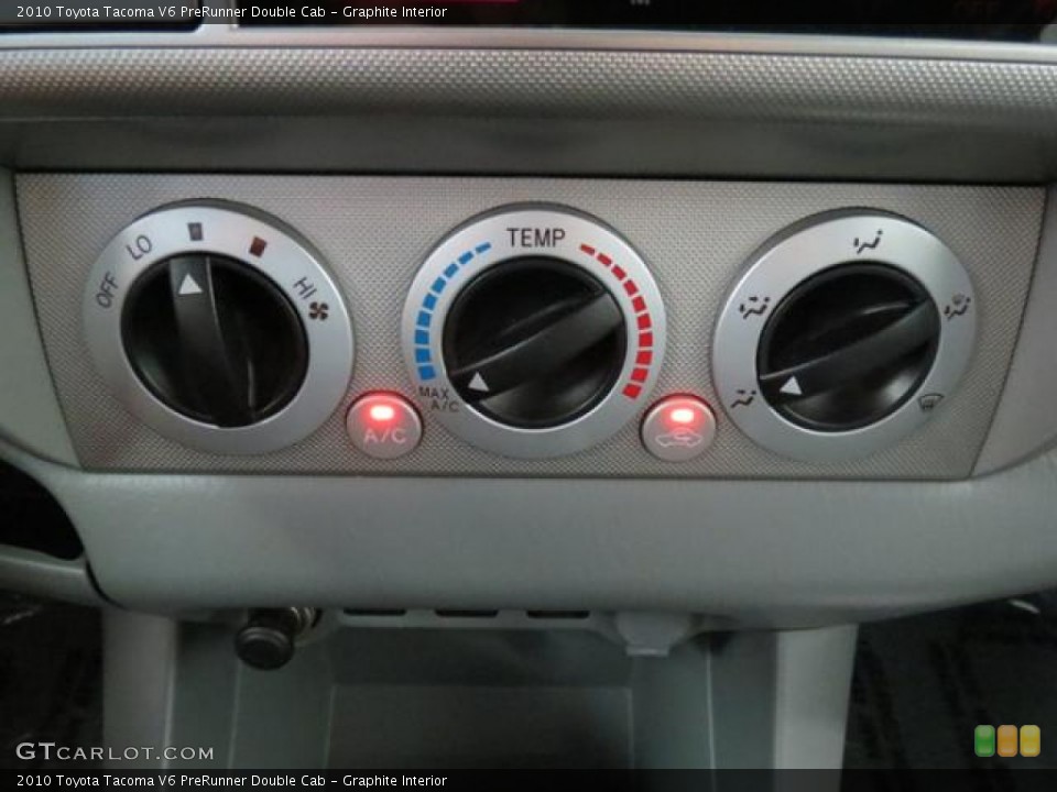 Graphite Interior Controls for the 2010 Toyota Tacoma V6 PreRunner Double Cab #81266755