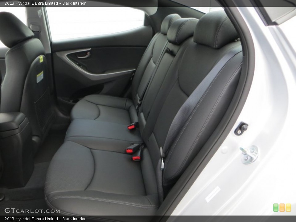 Black Interior Rear Seat for the 2013 Hyundai Elantra Limited #81267468