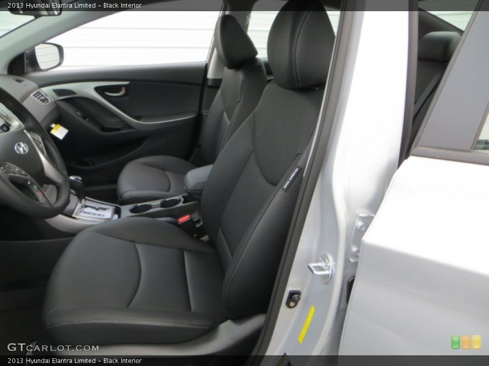 Black Interior Front Seat for the 2013 Hyundai Elantra Limited #81267511