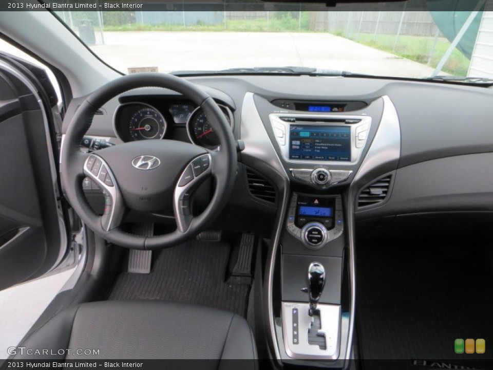 Black Interior Dashboard for the 2013 Hyundai Elantra Limited #81267571