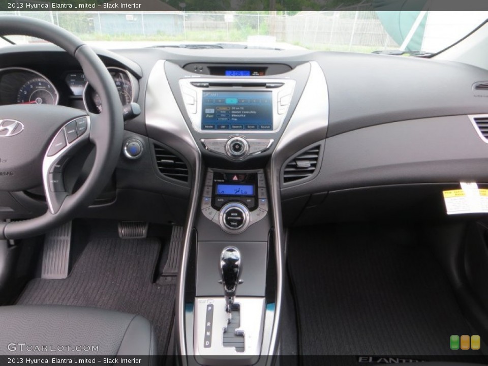 Black Interior Dashboard for the 2013 Hyundai Elantra Limited #81267599