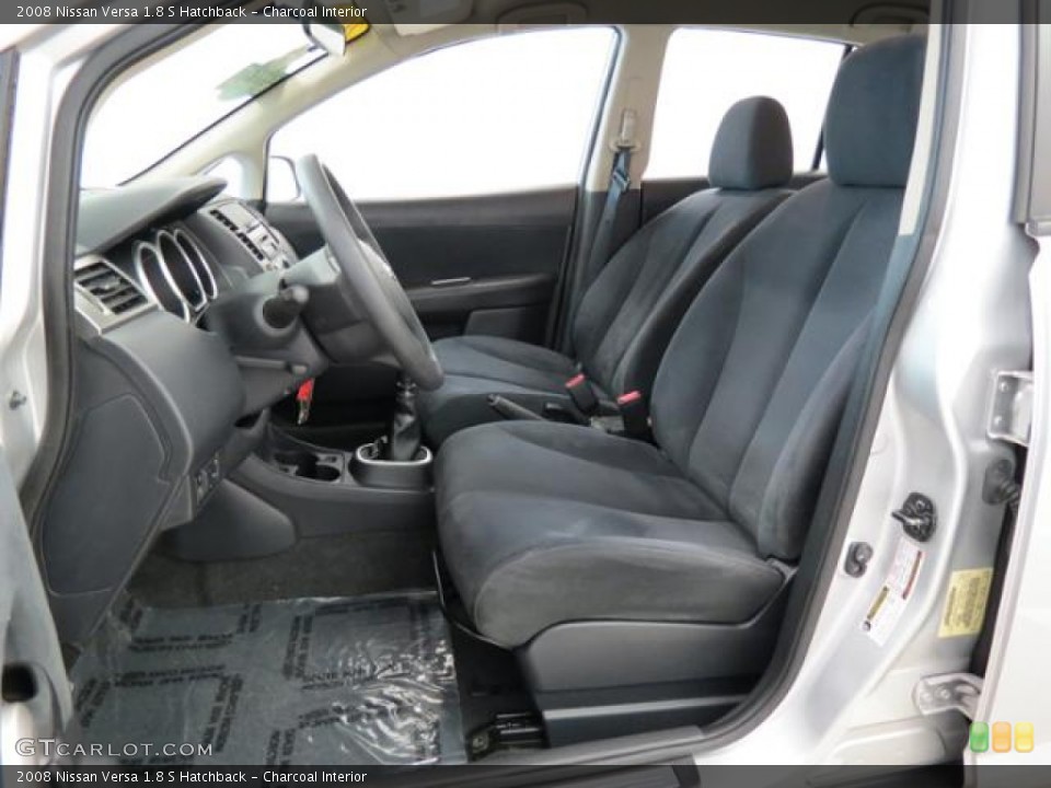 Charcoal 2008 Nissan Versa Interiors