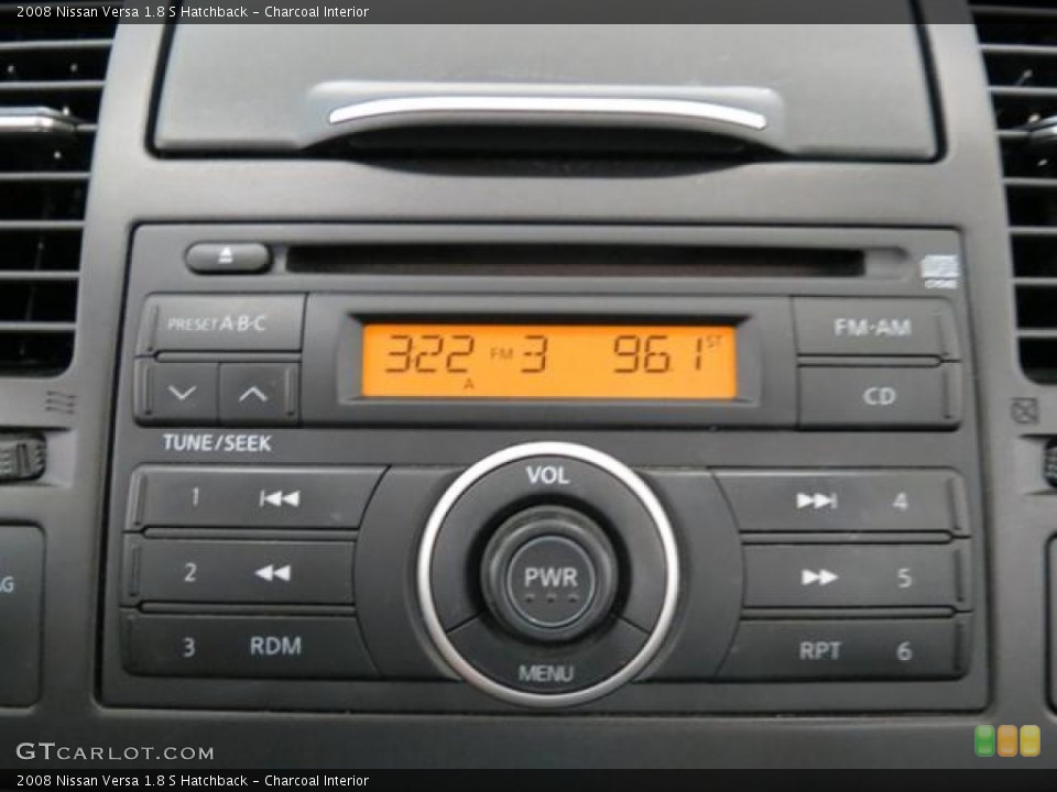 Charcoal Interior Audio System for the 2008 Nissan Versa 1.8 S Hatchback #81268263