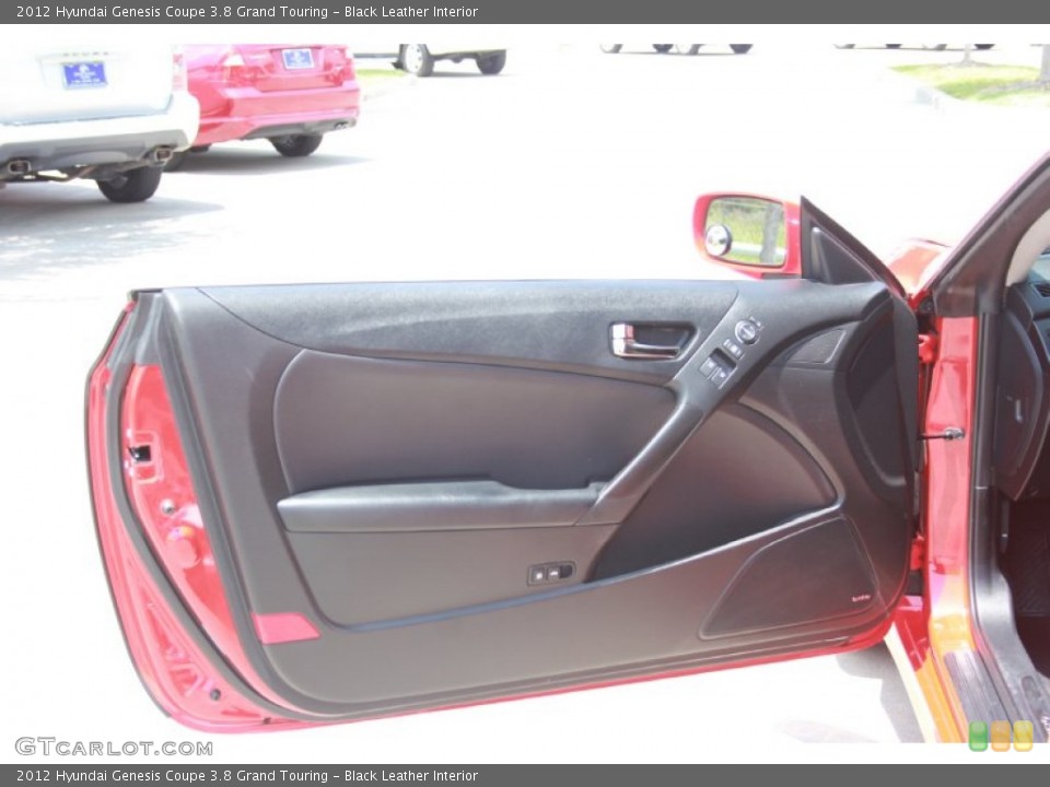 Black Leather Interior Door Panel for the 2012 Hyundai Genesis Coupe 3.8 Grand Touring #81268266