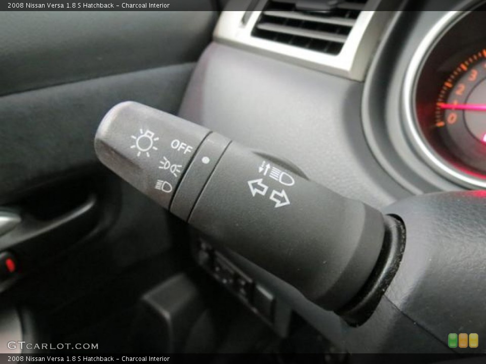 Charcoal Interior Controls for the 2008 Nissan Versa 1.8 S Hatchback #81268325