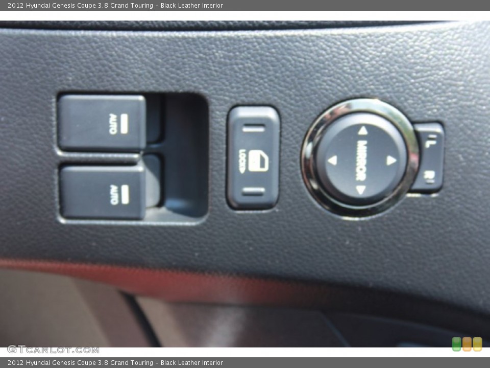 Black Leather Interior Controls for the 2012 Hyundai Genesis Coupe 3.8 Grand Touring #81268684