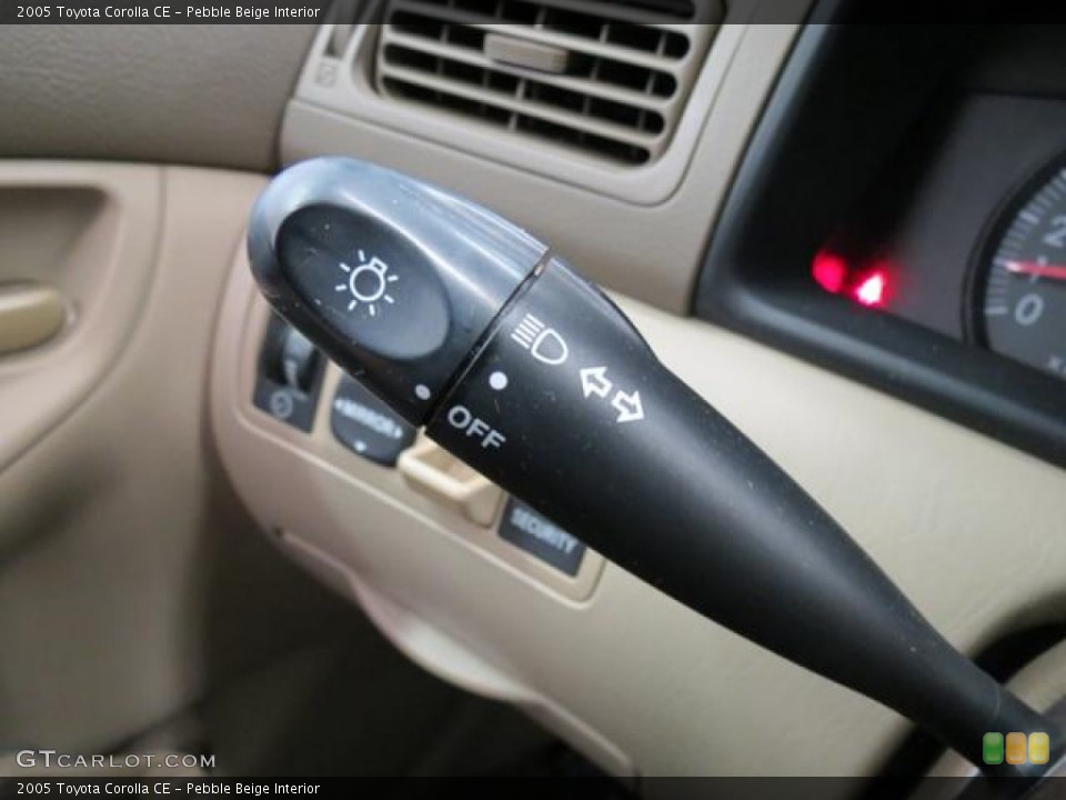 Pebble Beige Interior Controls for the 2005 Toyota Corolla CE #81269044