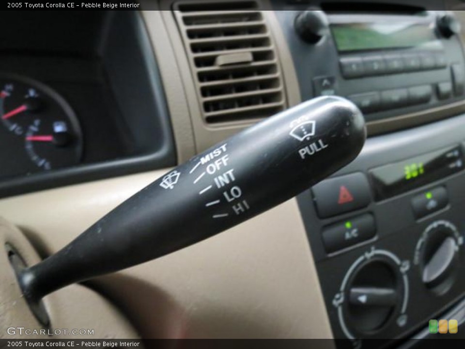 Pebble Beige Interior Controls for the 2005 Toyota Corolla CE #81269068