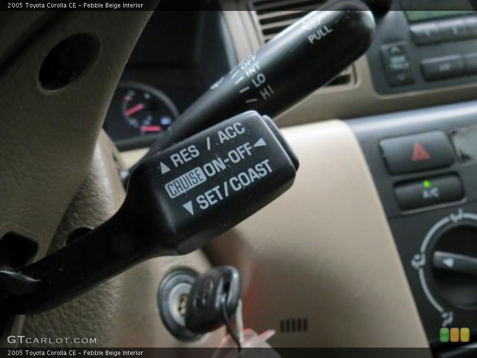 Pebble Beige Interior Controls for the 2005 Toyota Corolla CE #81269093