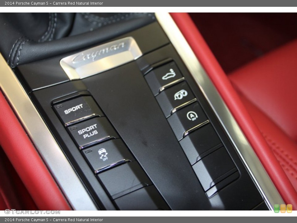 Carrera Red Natural Interior Controls for the 2014 Porsche Cayman S #81269984