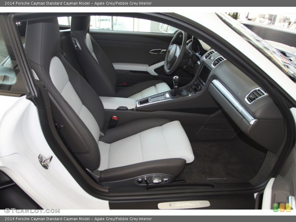 Agate Grey/Pebble Grey Interior Front Seat for the 2014 Porsche Cayman  #81270378
