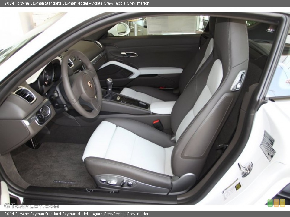 Agate Grey/Pebble Grey Interior Front Seat for the 2014 Porsche Cayman  #81270466
