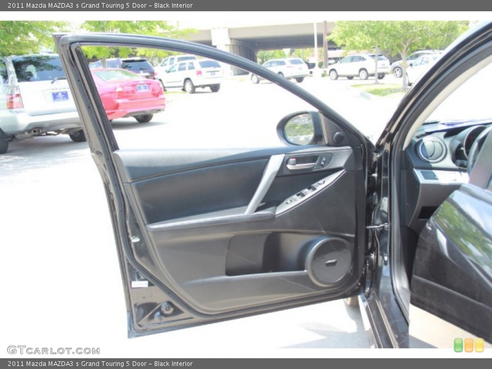 Black Interior Door Panel for the 2011 Mazda MAZDA3 s Grand Touring 5 Door #81270532