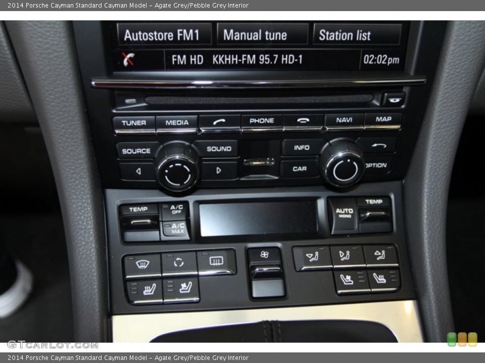 Agate Grey/Pebble Grey Interior Controls for the 2014 Porsche Cayman  #81270533