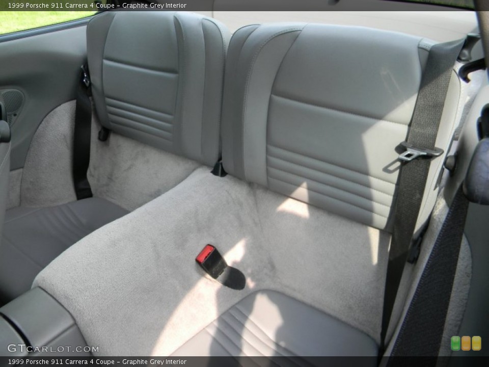 Graphite Grey Interior Rear Seat for the 1999 Porsche 911 Carrera 4 Coupe #81270535
