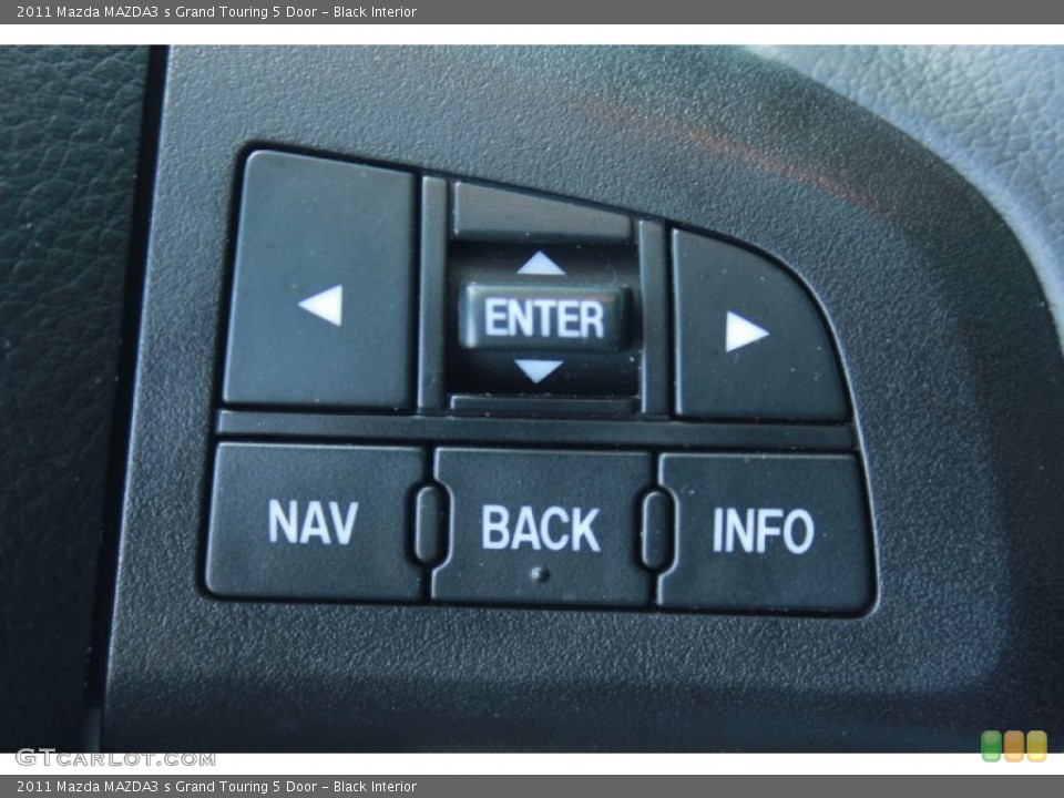 Black Interior Controls for the 2011 Mazda MAZDA3 s Grand Touring 5 Door #81270913