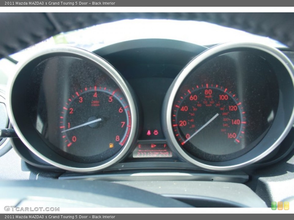 Black Interior Gauges for the 2011 Mazda MAZDA3 s Grand Touring 5 Door #81270996
