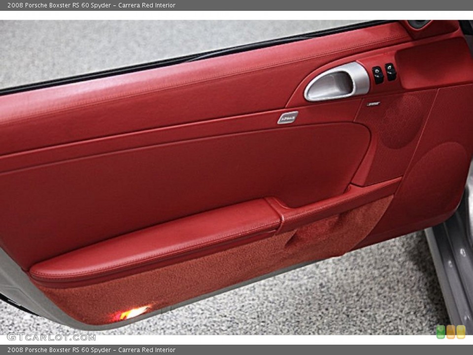Carrera Red Interior Door Panel for the 2008 Porsche Boxster RS 60 Spyder #81271326
