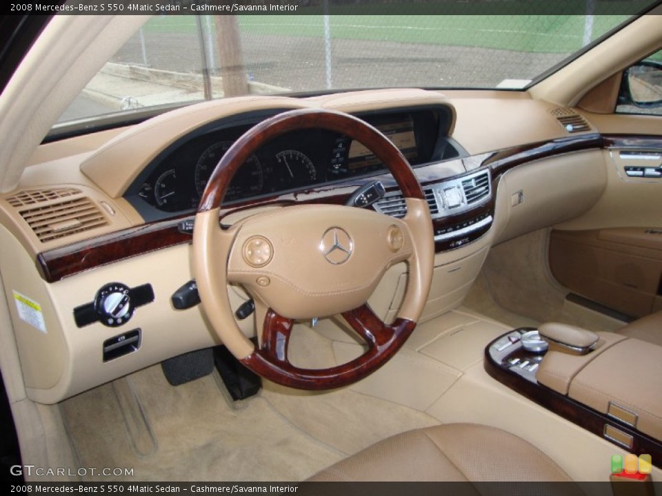 Cashmere/Savanna Interior Dashboard for the 2008 Mercedes-Benz S 550 4Matic Sedan #81271758