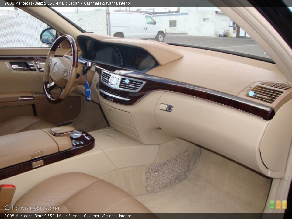 Cashmere/Savanna Interior Dashboard for the 2008 Mercedes-Benz S 550 4Matic Sedan #81271799