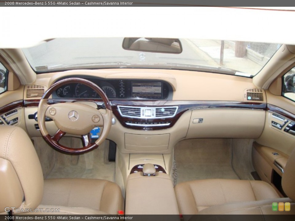 Cashmere/Savanna Interior Dashboard for the 2008 Mercedes-Benz S 550 4Matic Sedan #81271981