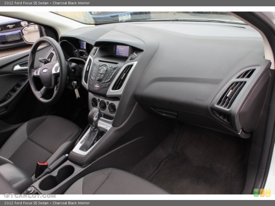 Charcoal Black Interior Dashboard for the 2012 Ford Focus SE Sedan #81272137