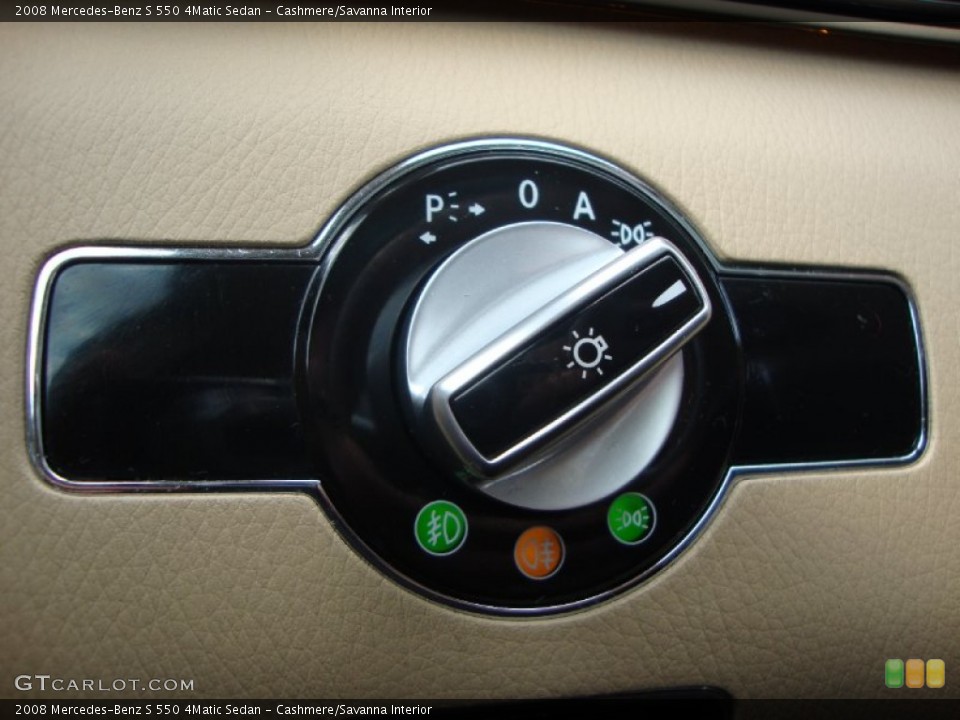 Cashmere/Savanna Interior Controls for the 2008 Mercedes-Benz S 550 4Matic Sedan #81272185