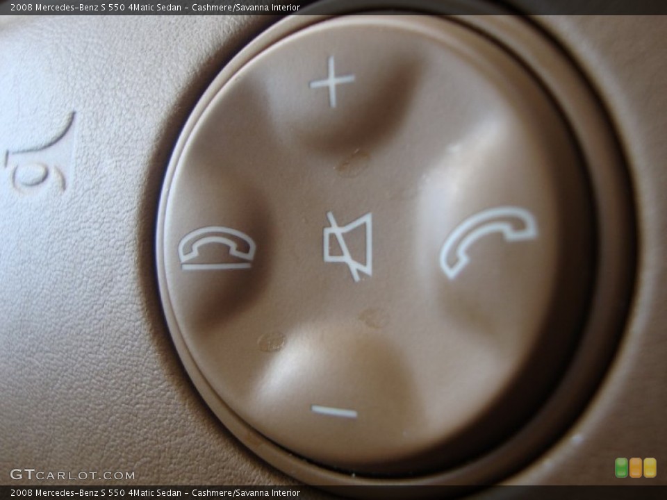 Cashmere/Savanna Interior Controls for the 2008 Mercedes-Benz S 550 4Matic Sedan #81272203