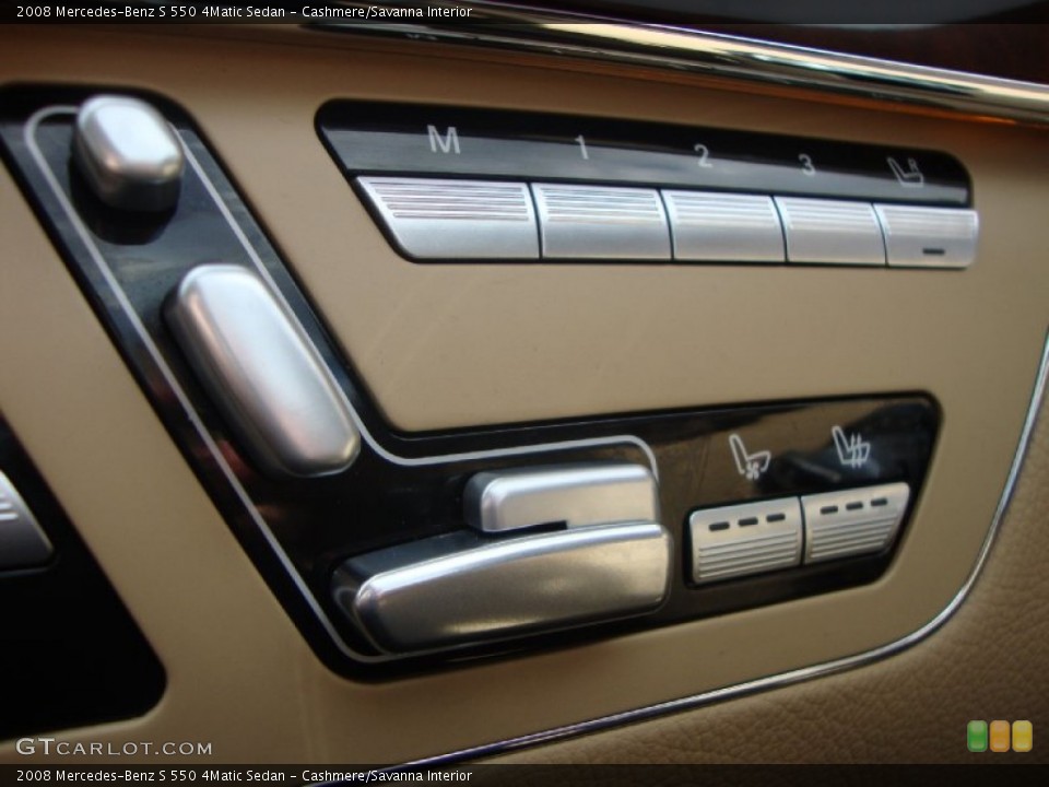 Cashmere/Savanna Interior Controls for the 2008 Mercedes-Benz S 550 4Matic Sedan #81272242