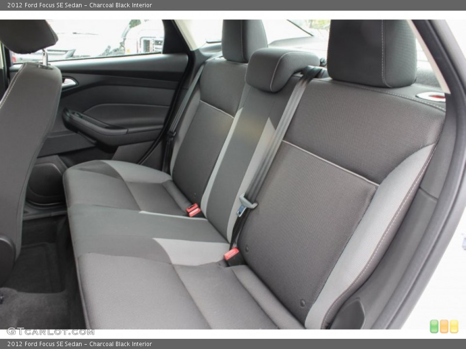 Charcoal Black Interior Rear Seat for the 2012 Ford Focus SE Sedan #81272323