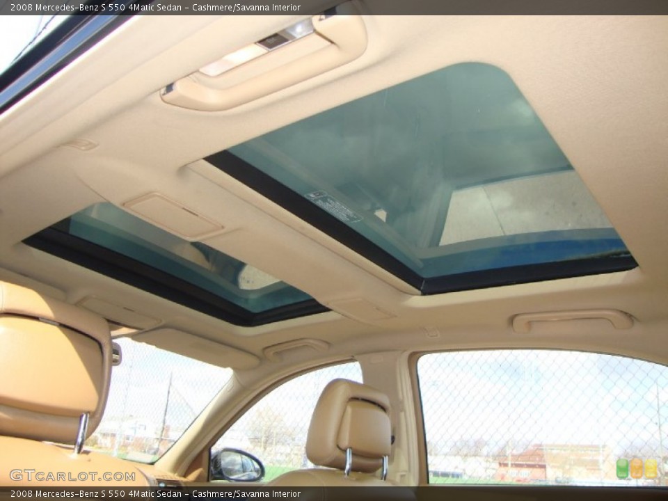 Cashmere/Savanna Interior Sunroof for the 2008 Mercedes-Benz S 550 4Matic Sedan #81272392