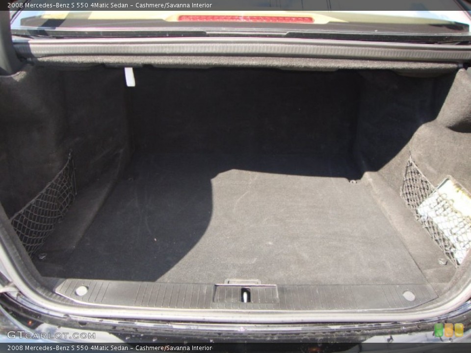 Cashmere/Savanna Interior Trunk for the 2008 Mercedes-Benz S 550 4Matic Sedan #81272454