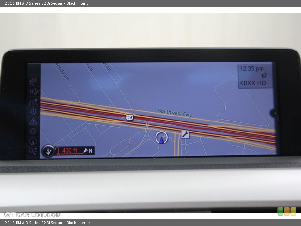 Black Interior Navigation for the 2012 BMW 3 Series 328i Sedan #81275165