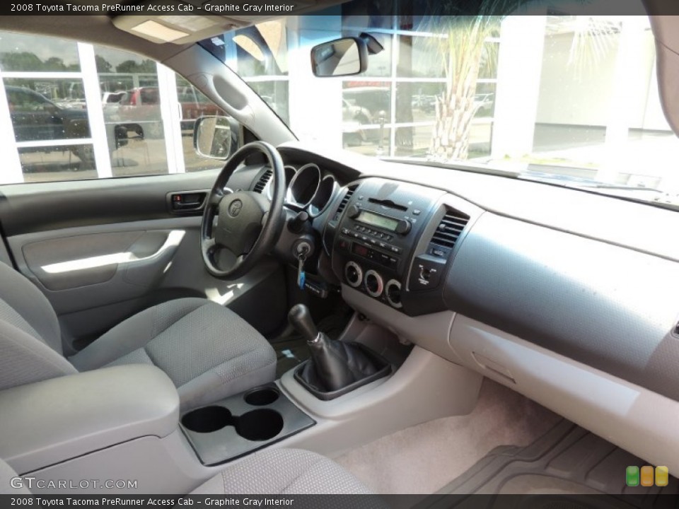 Graphite Gray Interior Dashboard for the 2008 Toyota Tacoma PreRunner Access Cab #81275764