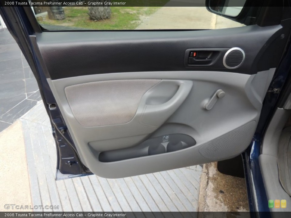 Graphite Gray Interior Door Panel for the 2008 Toyota Tacoma PreRunner Access Cab #81275907