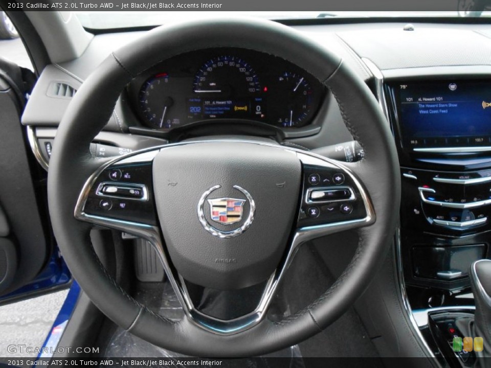 Jet Black/Jet Black Accents Interior Steering Wheel for the 2013 Cadillac ATS 2.0L Turbo AWD #81276170