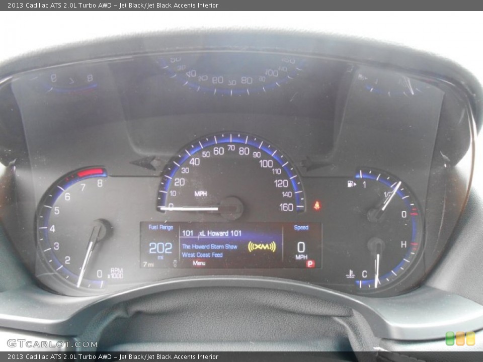 Jet Black/Jet Black Accents Interior Gauges for the 2013 Cadillac ATS 2.0L Turbo AWD #81276190