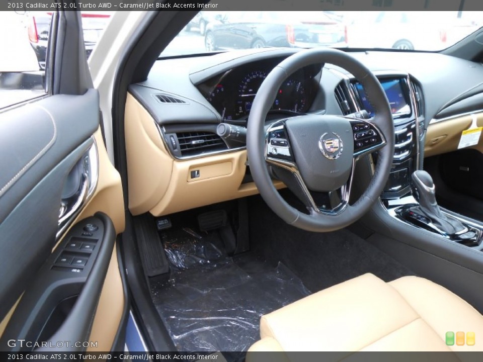 Caramel/Jet Black Accents Interior Dashboard for the 2013 Cadillac ATS 2.0L Turbo AWD #81276688