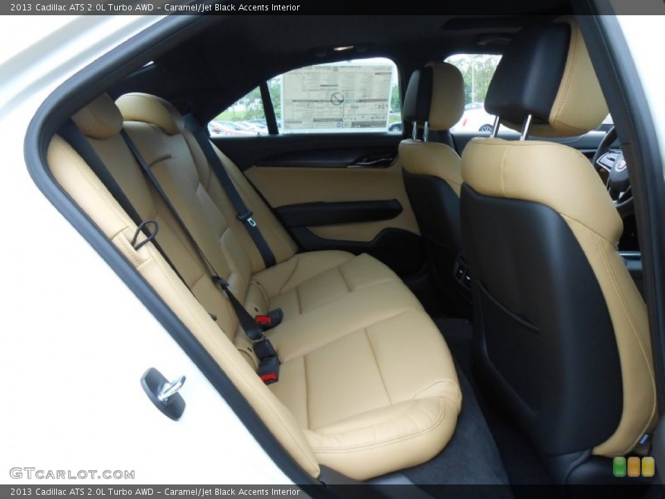 Caramel/Jet Black Accents Interior Rear Seat for the 2013 Cadillac ATS 2.0L Turbo AWD #81276711