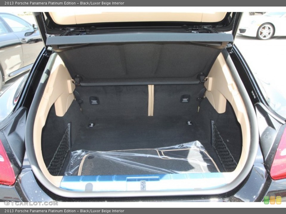 Black/Luxor Beige Interior Trunk for the 2013 Porsche Panamera Platinum Edition #81276871