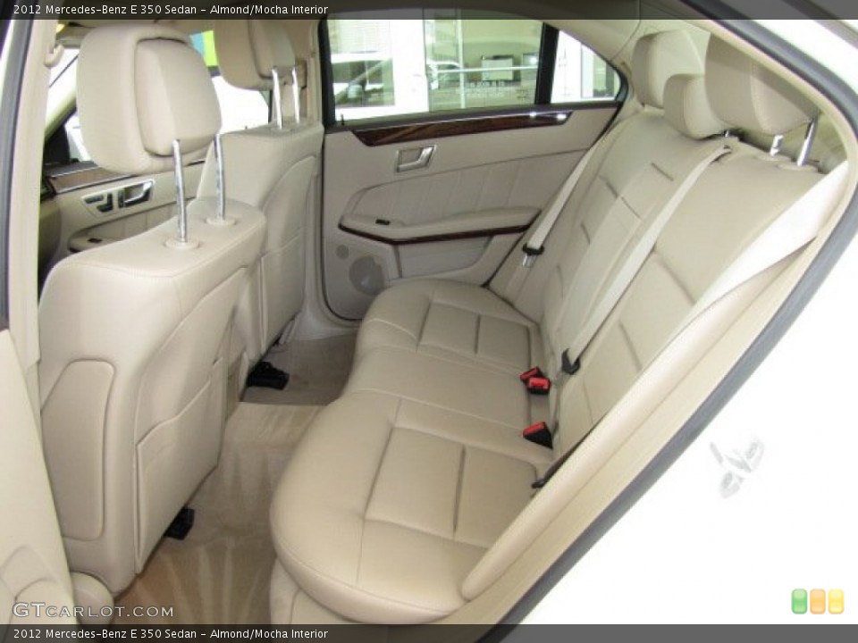 Almond/Mocha Interior Rear Seat for the 2012 Mercedes-Benz E 350 Sedan #81277797
