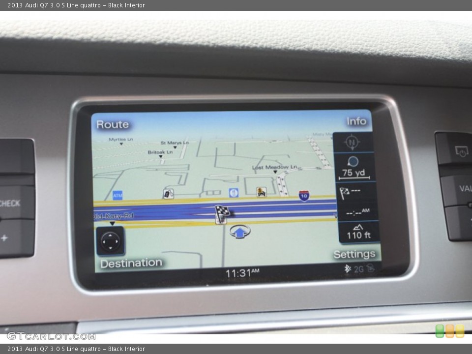 Black Interior Navigation for the 2013 Audi Q7 3.0 S Line quattro #81277940