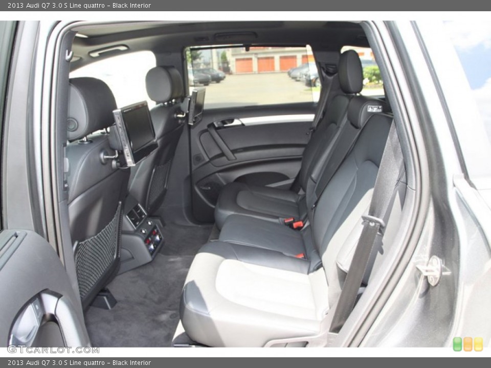 Black Interior Rear Seat for the 2013 Audi Q7 3.0 S Line quattro #81278020