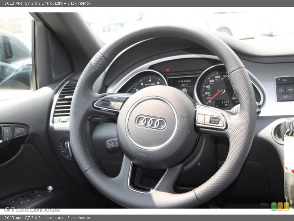 Black Interior Steering Wheel for the 2013 Audi Q7 3.0 S Line quattro #81278092