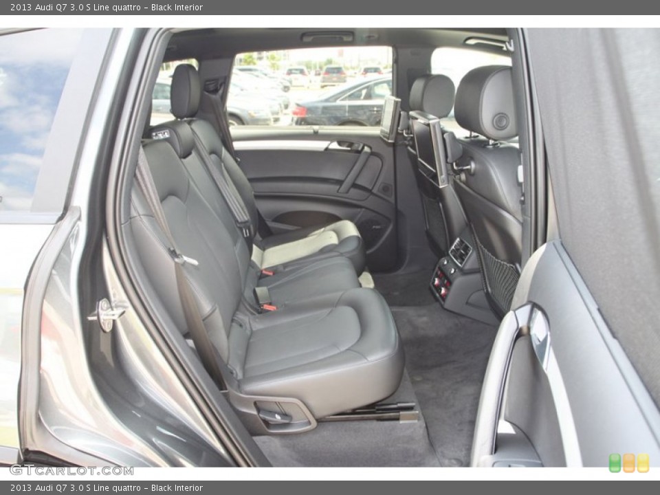 Black Interior Rear Seat for the 2013 Audi Q7 3.0 S Line quattro #81278137