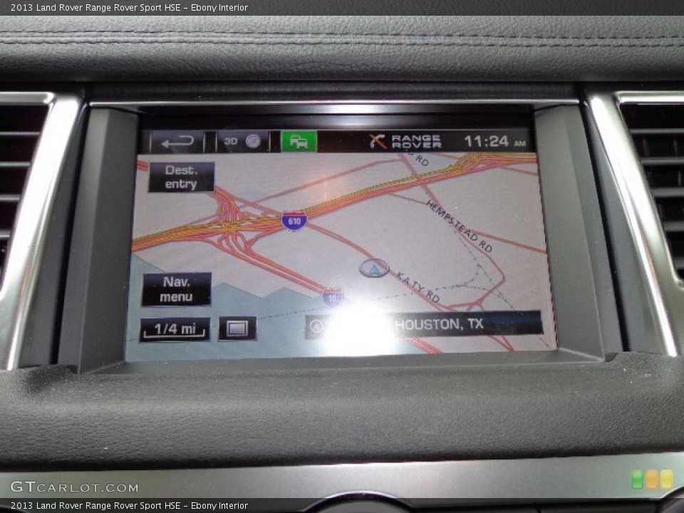 Ebony Interior Navigation for the 2013 Land Rover Range Rover Sport HSE #81280414
