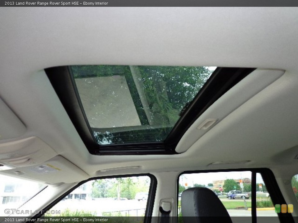 Ebony Interior Sunroof for the 2013 Land Rover Range Rover Sport HSE #81280426